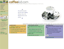 Tablet Screenshot of coffeekid.com